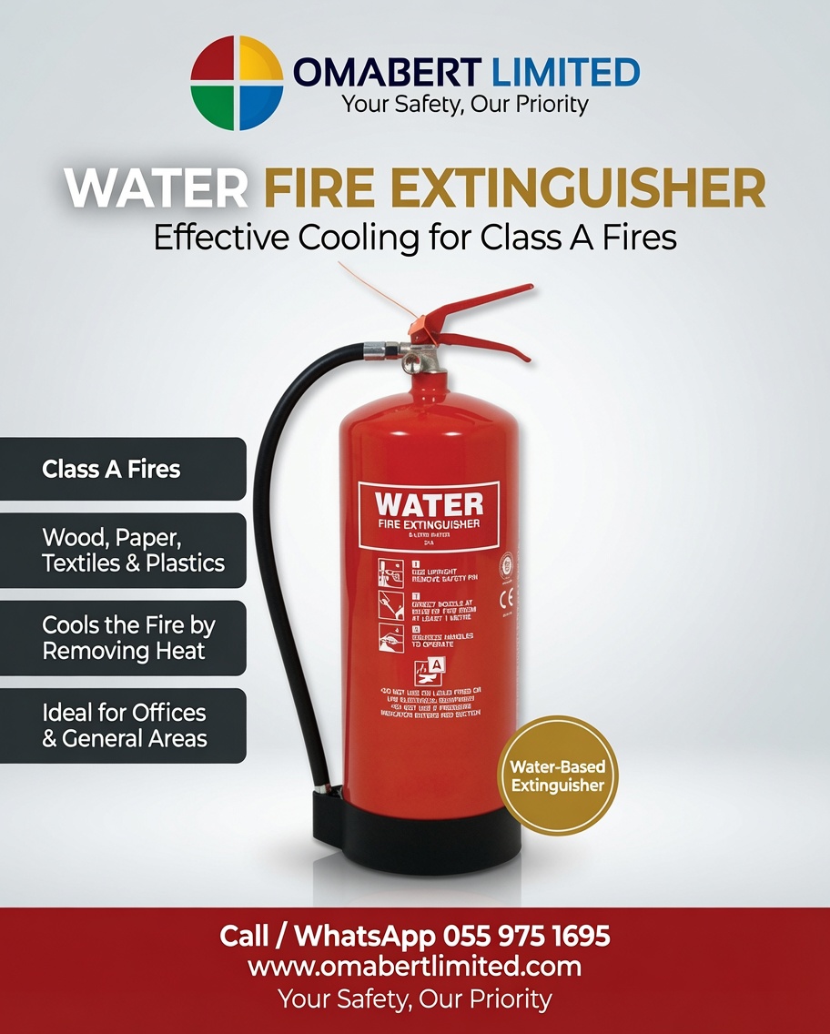 Water fire extinguisher — red body, Class A