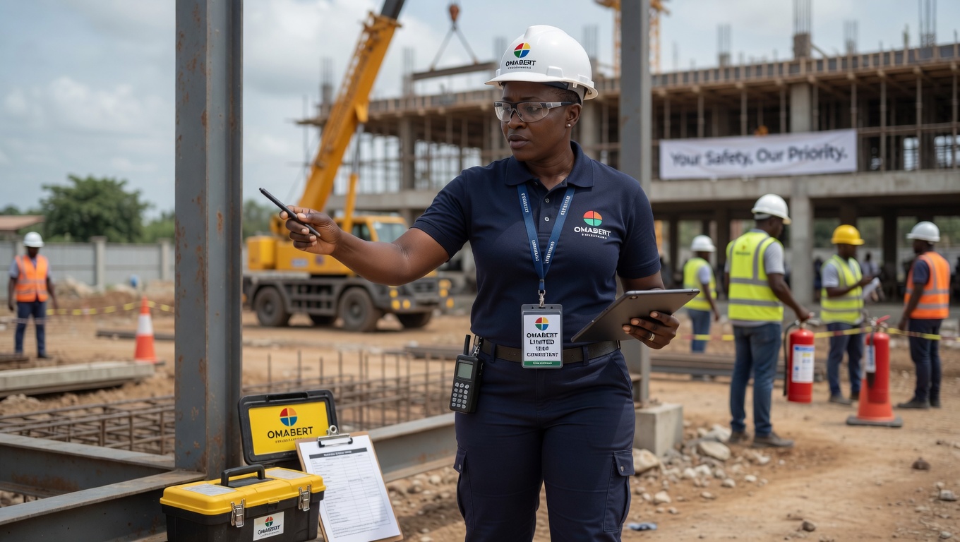 HSE consultant inspecting a worksite